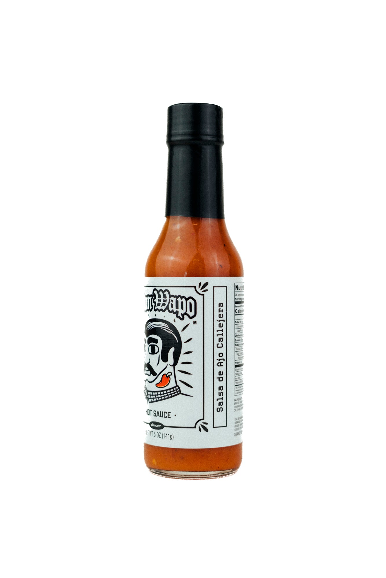 Don Wapo's "Salsa de Ajo Callejera" Hot Sauce 5oz Bottle