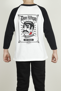 Youth Don Wapo Classic Baseball 3/4 Sleeve Tee