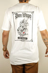 Men's ~  Caballero Graphic Back ~ White T-shirt