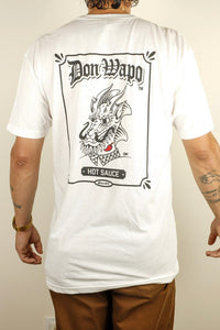 Men's ~  Caballero Graphic Back ~ White T-shirt